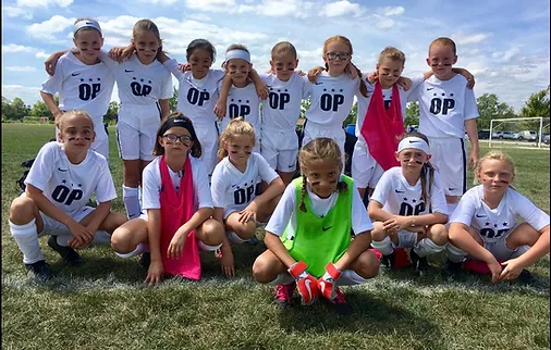 A team photo of a youth soccer team in Central Ohio.